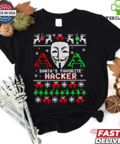 Santa’s Favorite Hacker Ugly Christmas Shirt
