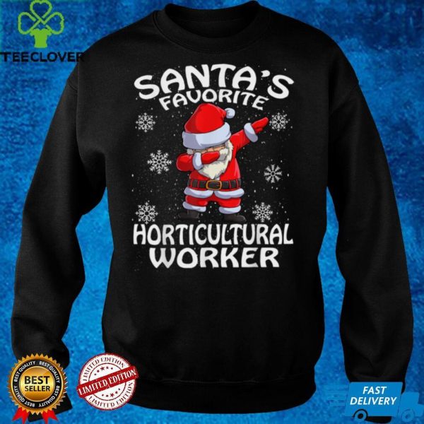 Santas Favorite Horticultural Worker Christmas T Shirt