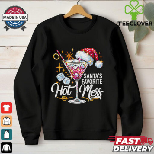 Santa’s Favorite Hot Mess Navidad Christmas shirt