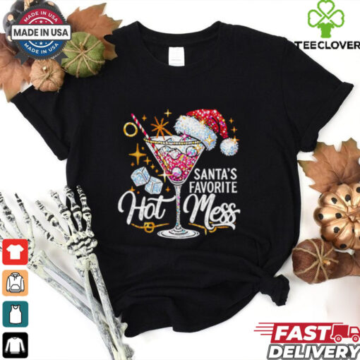Santa’s Favorite Hot Mess Navidad Christmas shirt