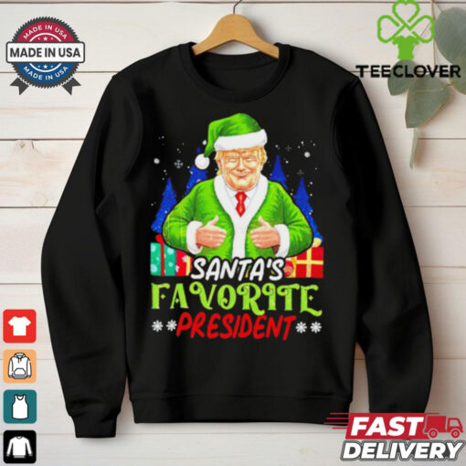 Santa’s Favorite President Funny Trump Christmas hoodie, sweater, longsleeve, shirt v-neck, t-shirt