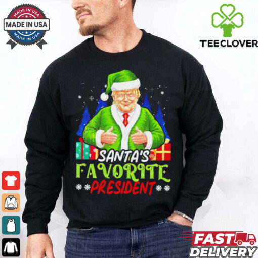 Santa’s Favorite President Funny Trump Christmas hoodie, sweater, longsleeve, shirt v-neck, t-shirt