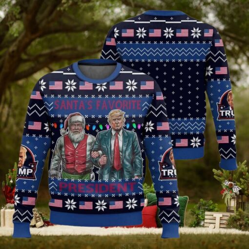 Santa’s Favorite President Trump Christmas Ugly Sweater