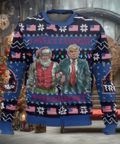 Santa’s Favorite President Trump Christmas Ugly Sweater