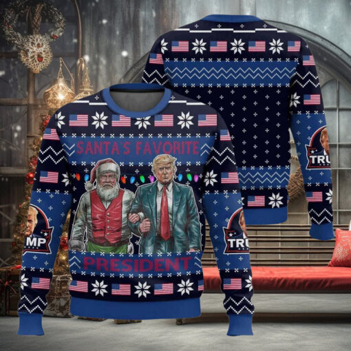 Santa’s Favorite President Trump Christmas Ugly Sweater