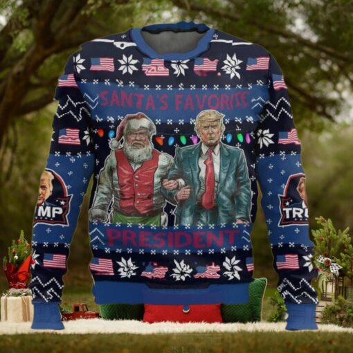 Santa’s Favorite President Trump Christmas Ugly Sweater