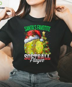 Santa's Favorite Softball Player Christmas Softball Classic T Shirt
