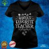 Santas Favorite Teacher Christmas Day School Educator T Shirt