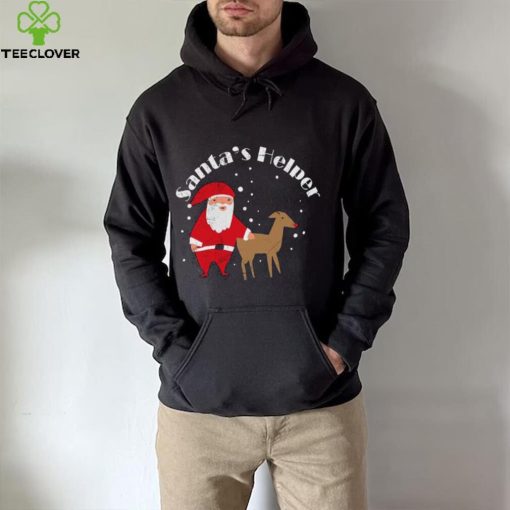 Santas Helper Rudolph Christmas Funny Gift Idea T shirt