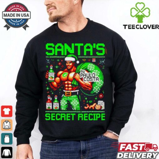Santa’s Secret recipe juice ugly Christmas shirt