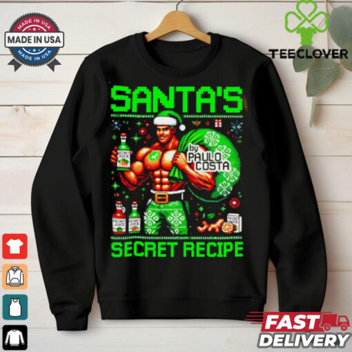 Santa’s Secret recipe juice ugly Christmas shirt