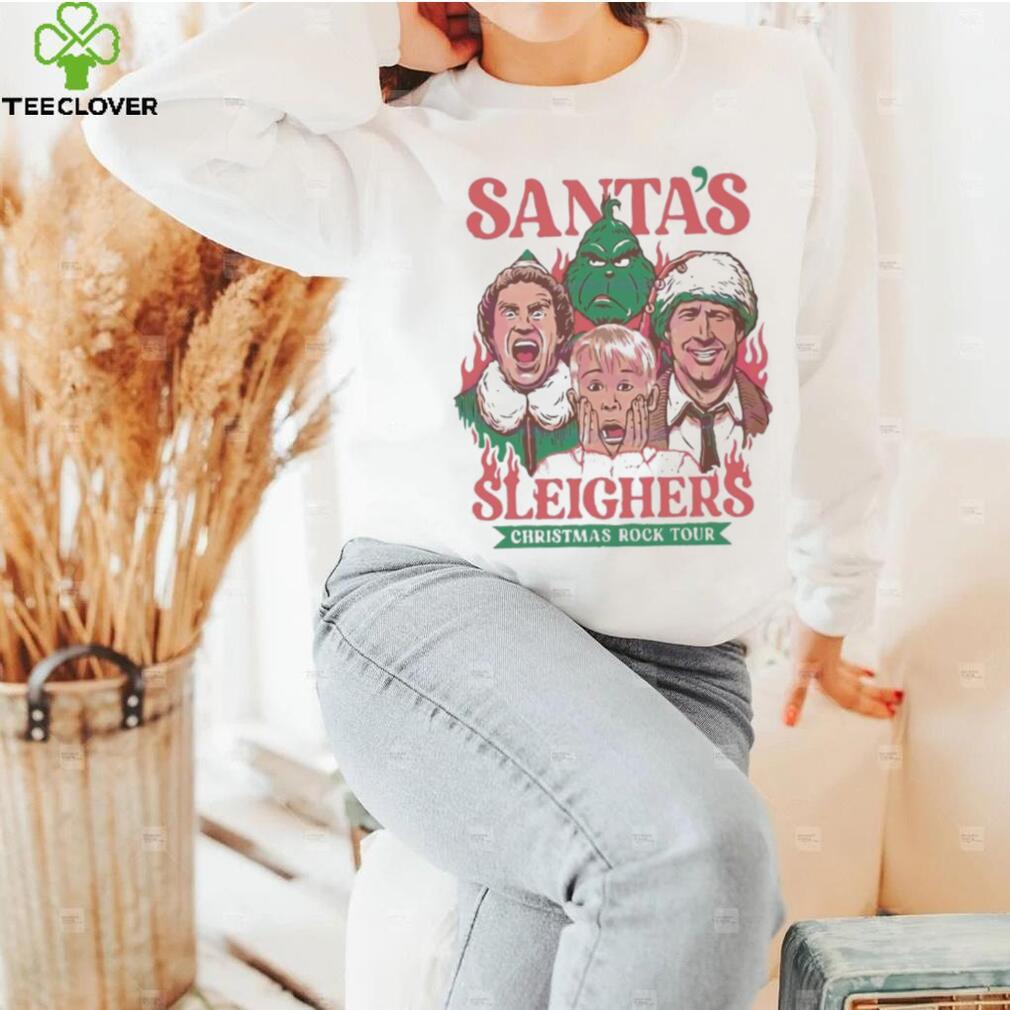 Santas Sleighers Christmas Rock Tour Shirt Santas Sleighers Christmas Rock Tour Shirt
