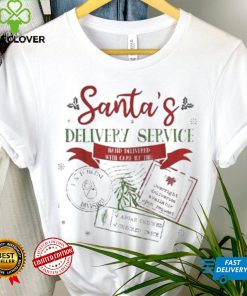 Santa’s delivery service funny Christmas l&d nurse labor and delivery nurse shirt