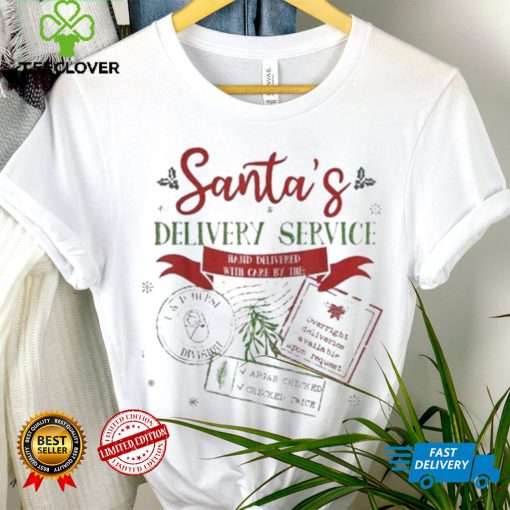 Santa’s delivery service funny Christmas l&d nurse labor and delivery nurse hoodie, sweater, longsleeve, shirt v-neck, t-shirt