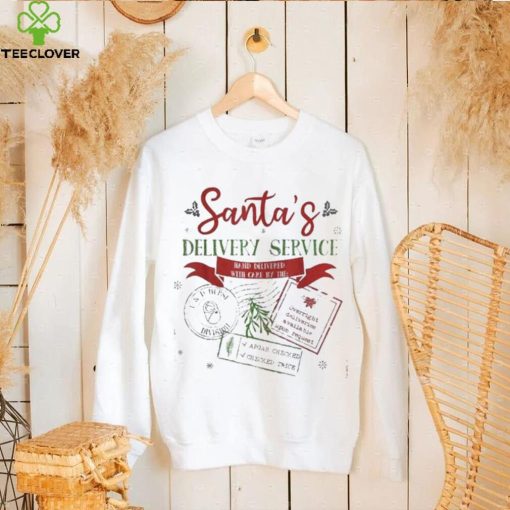 Santa’s delivery service funny Christmas l&d nurse labor and delivery nurse hoodie, sweater, longsleeve, shirt v-neck, t-shirt