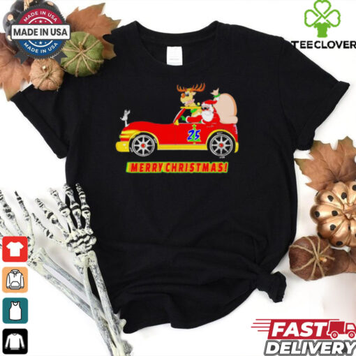 Santa’s driving new car Merry Christmas shirt