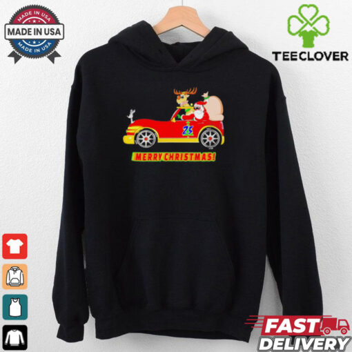Santa’s driving new car Merry Christmas shirt