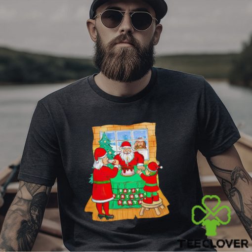 Santa’s family have dinner Jesus out of house Christmas sweater