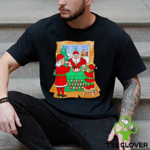 Santa’s family have dinner Jesus out of house Christmas sweater