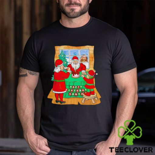 Santa’s family have dinner Jesus out of house Christmas sweater