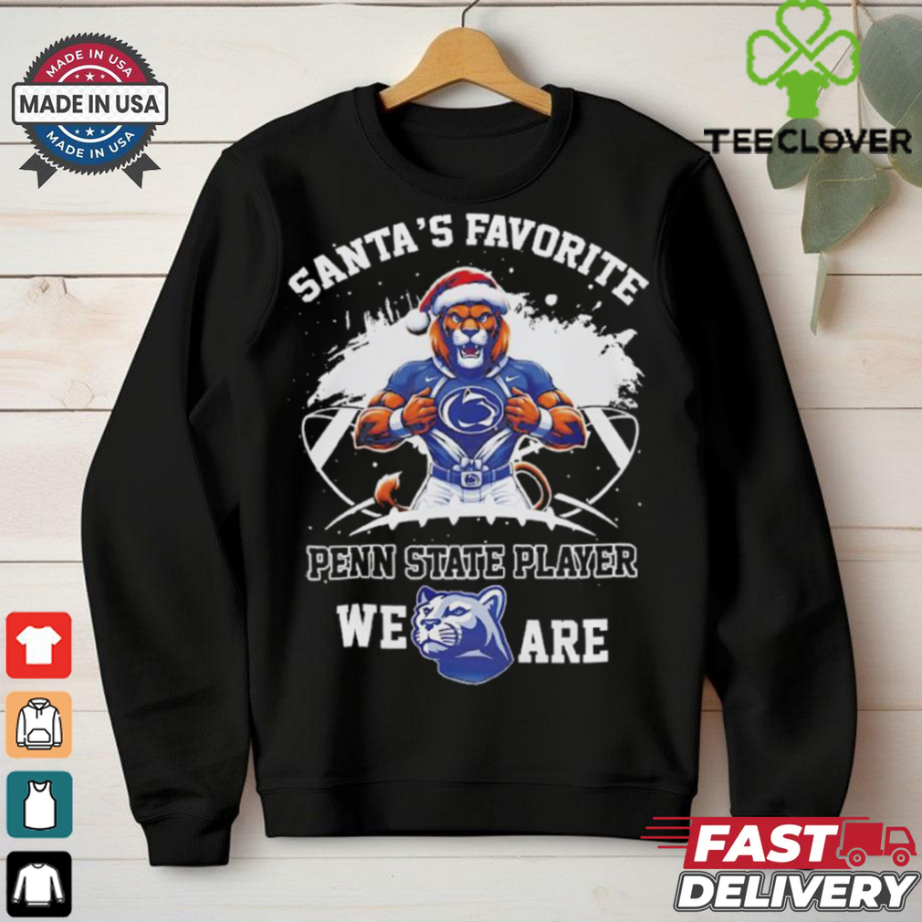 Santa’s favorite Penn State players we are Christmas shirt Santa’s favorite Penn State players we are Christmas shirt