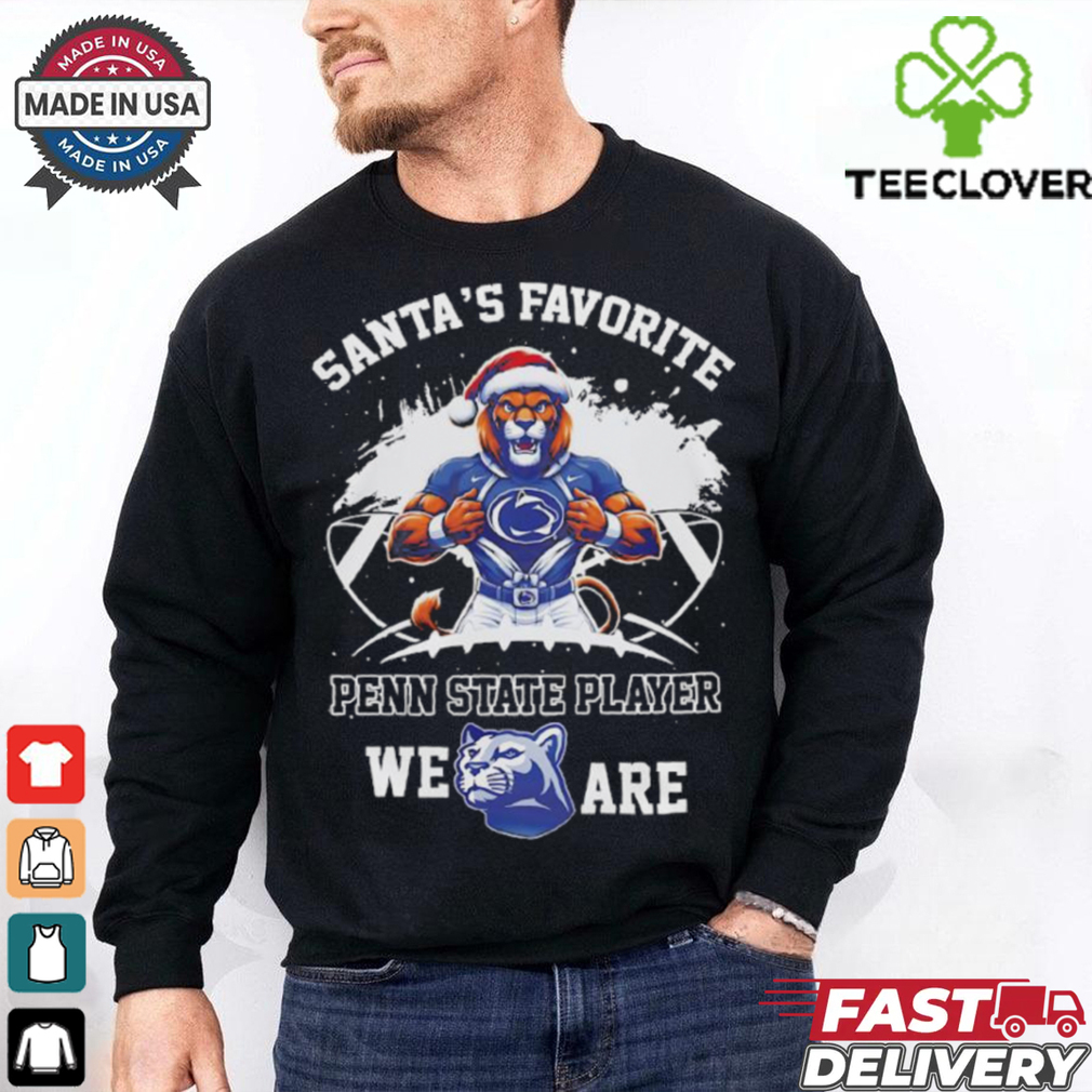 Santa’s favorite Penn State players we are Christmas shirt Santa’s favorite Penn State players we are Christmas shirt