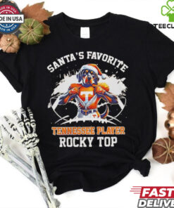 Santa’s favorite Tennessee players rocky top Christmas shirt