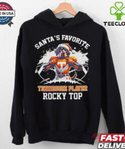Santa’s favorite Tennessee players rocky top Christmas shirt
