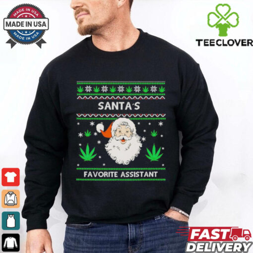 Santa’s favorite assistant weed Christmas shỉt