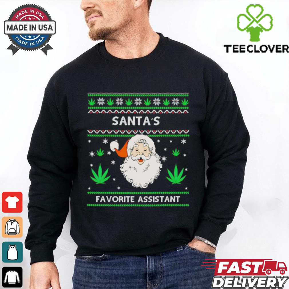 Santa’s favorite assistant weed Christmas shỉt Santa’s favorite assistant weed Christmas shỉt