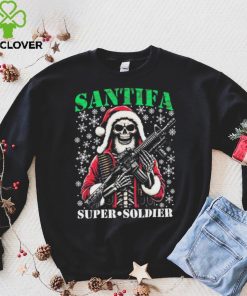 Santifa Super Soldier Santa Claus gun Christmas 2023 Shirt