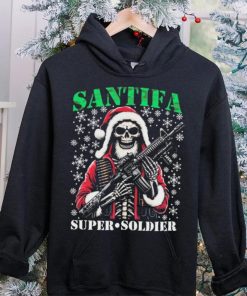 Santifa Super Soldier Santa Claus gun Christmas 2023 Shirt