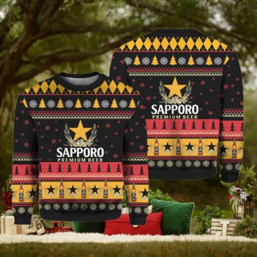Sapporo Beer Ugly Christmas Sweater