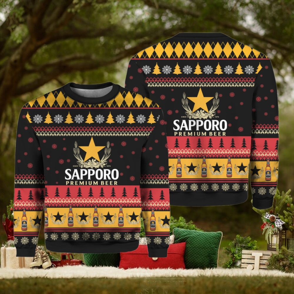 Sapporo Beer Ugly Christmas Sweater Sapporo Beer Ugly Christmas Sweater