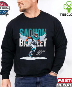 Saquon Barkley 26 Philadelphia Eagles football signature shirt