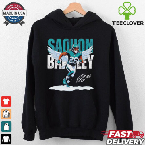 Saquon Barkley 26 Philadelphia Eagles football signature shirt