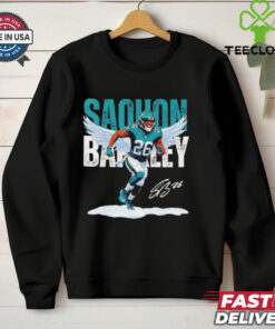 Saquon Barkley 26 Philadelphia Eagles football signature shirt