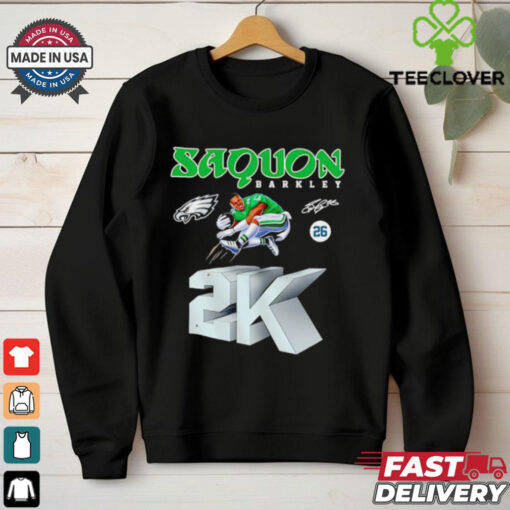 Saquon Barkley 2k Philadelphia Eagles signature shirt