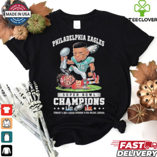 Saquon Barkley Beat Stomp Patrick Mahomes Philadelphia Eagles Philly Vs Kansas City Chiefs Super Bowl Champions 2025 Nola T shirts