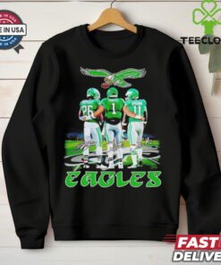 Saquon Barkley Jalen Hurts AJ Brown Philadelphia Eagles signature shirt