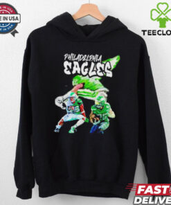 Saquon Barkley Philadelphia Eagles Graphic NFL Shirt, featuring a dynamic design showcasing Saquon Barkley in his Philadelphia Eagles gear. Perfect for fans who support Barkley and the Eagles, combining his powerful presence with a bold NFL graphic.
