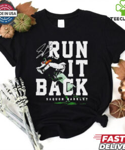 Saquon Barkley Philadelphia Eagles NFL football run it back vintage shirt