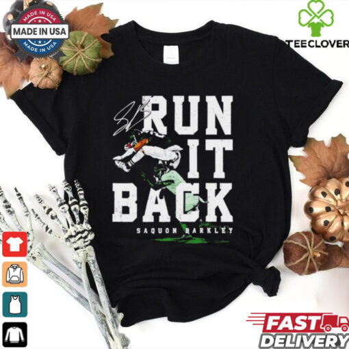 Saquon Barkley Philadelphia Eagles NFL football run it back vintage shirt