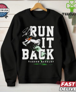Saquon Barkley Philadelphia Eagles NFL football run it back vintage shirt
