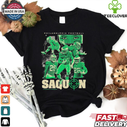 Saquon Barkley Philadelphia Eagles Philly Hunting Eyes Fly Collage T shirts