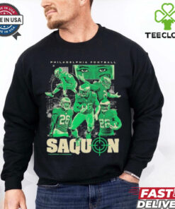 Saquon Barkley Philadelphia Eagles Philly Hunting Eyes Fly Collage T shirts