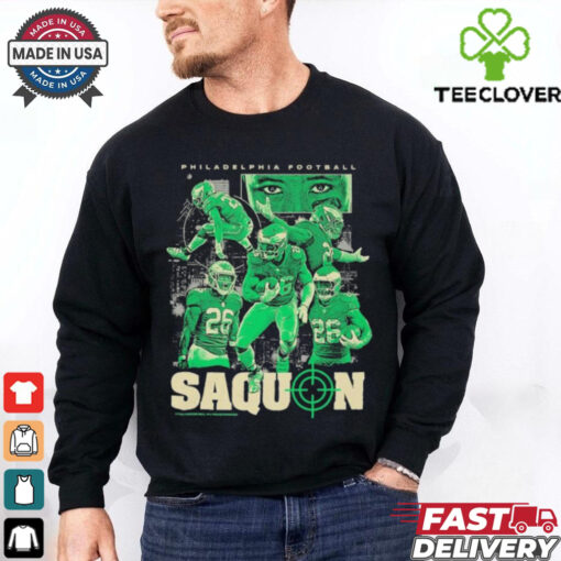 Saquon Barkley Philadelphia Eagles Philly Hunting Eyes Fly Collage T shirts