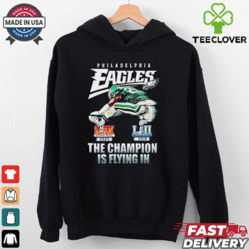 Saquon Barkley Philadelphia Eagles Philly The Champions Is Flying In Super Bowl LII Super Bowl LIX 2025 T shirts