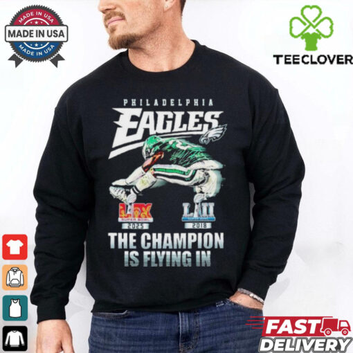 Saquon Barkley Philadelphia Eagles Philly The Champions Is Flying In Super Bowl LII Super Bowl LIX 2025 T shirts
