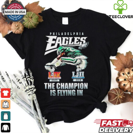 Saquon Barkley Philadelphia Eagles Philly The Champions Is Flying In Super Bowl LII Super Bowl LIX 2025 T shirts